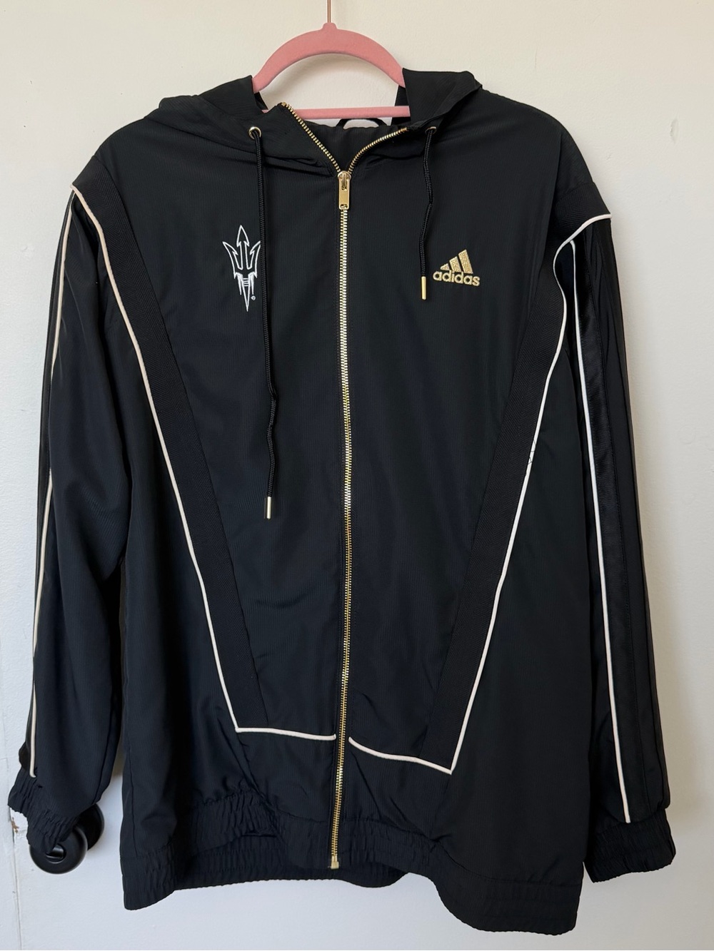 Adidas Arizona State ASU Sun Devils Full-Zip Training Warm-up Jacket Size MT
